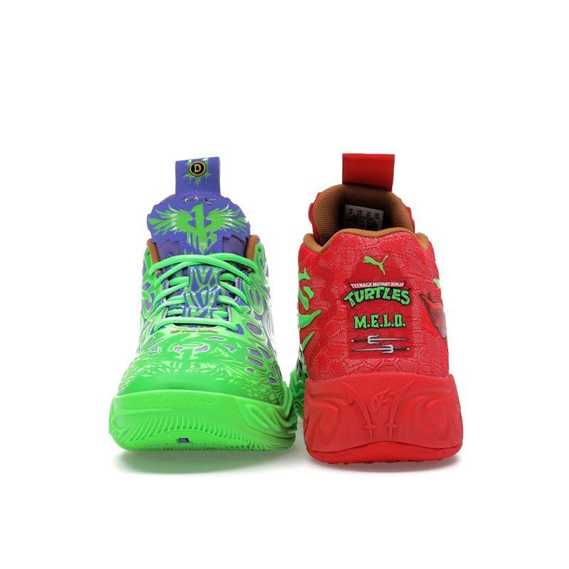Teenage Mutant Ninja Turtles X Puma MB.04 Donatello & Raphael Unisex Sneakers Green Fluro-Green-Pes Red 312055-01