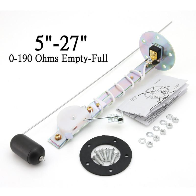 0-190ohm Fuel Float Sensor Universal Fuel Sender Oil Tank Level Gauge Sending Unit Liquid Level Sender for Boat Car Truck