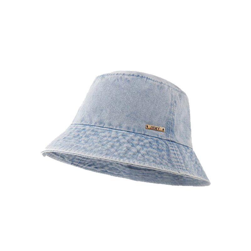 Summer Hat Women's Spring and Summer Washed Denim Versatile Bucket Hat Advanced Sunshade Sun Hat New