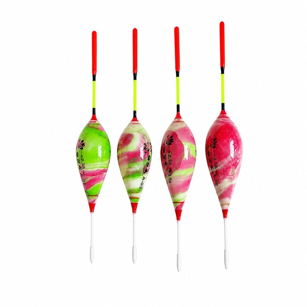 5pcs Freshwater Floaters Fishing Floats Shrimp Grouper Design Ice Fishing Accessory Ice Fishing