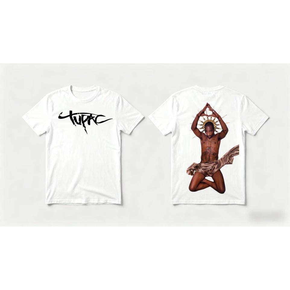 Rapper Tupac 2pac 3D Print Summer Fashion Men's T-shirt Clothing Casual Short Sleeve T-shirt for Hiphop Men Tops GHETTO STAR