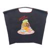 Ball Chain Authentic Large Pixel Donuts Eco Bag Shopping Bag 301160 [Ball & Chain] & (L, BLACK)