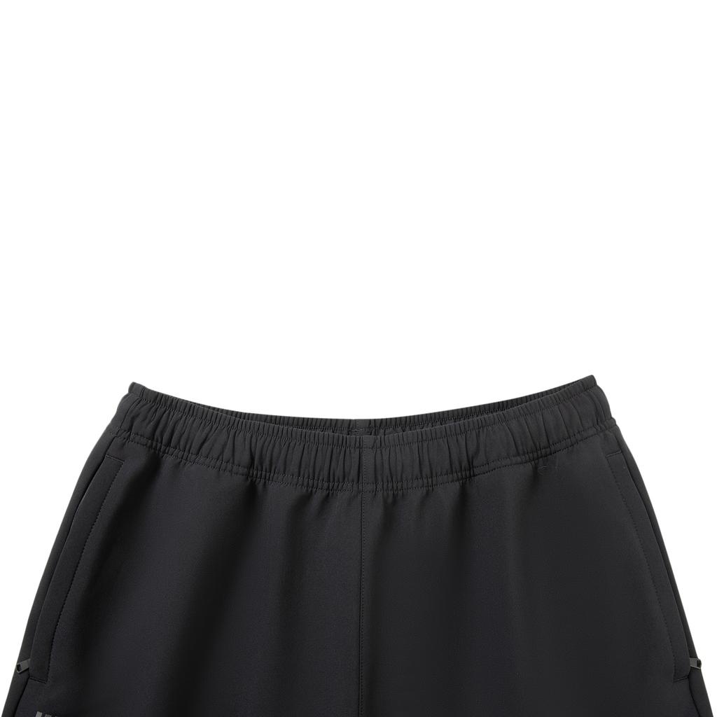 Li Ning Fleece Lined Warm Sports Fashion Versatile Windproof Water Resistant Loose Letter Sports Long Pants Men bottoms AYKV435-1