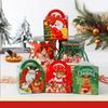 Christmas Hand-held Rope Apple Candy Packaging Box, Christmas Eve Peace Fruit Biscuit Creative Gift Baking Paper Box