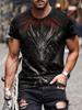 New Summer Daily Casual Men's Tops Street Fashion Dragon And Skull Printed Men's T-shirt Outdoor Sports Light  Mens Tee
