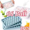 66/33 Ice Ball Mold Whiskey Cocktail Round Ice Cube Maker with Lid, Perfect Hockey Ball Shape Mini Tray Kitchen Tool