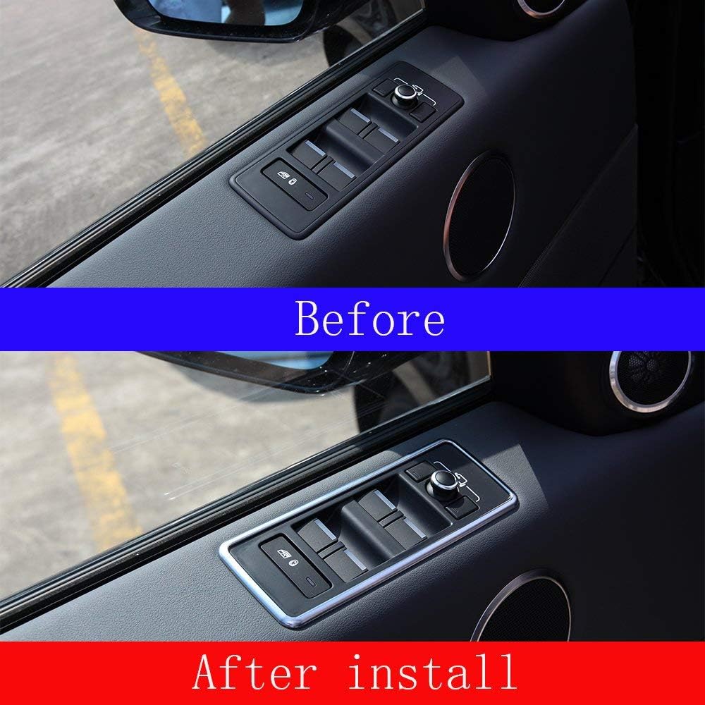 

For Landrover Range Rover Sport RR Sport 2014-2017 ABS Matte Window Lift Button Frame Trim