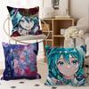 Anime H-Hatsunes M-Miku Stitch Lucky Dragon Pillow Cover Sofa Cushion Cover Home Room Decoration Children Gift