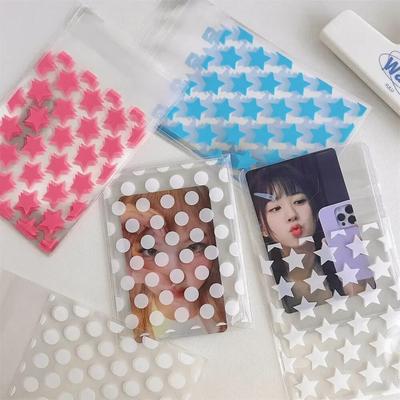 50Pcs Opp Plastic Bag Self Adhesive Transparent Plastic Bags Beads Jewelry Storage Packaging Gift Bag Small Card Holder