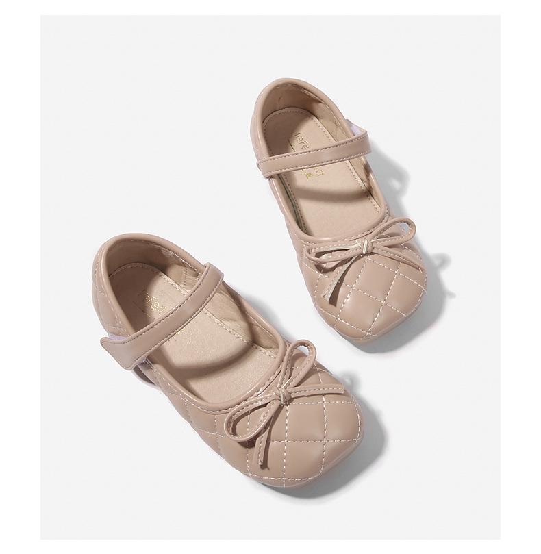 Girls' British-Style Leather Shoes - Spring/Autumn Soft Sole Flats for Little Princess.