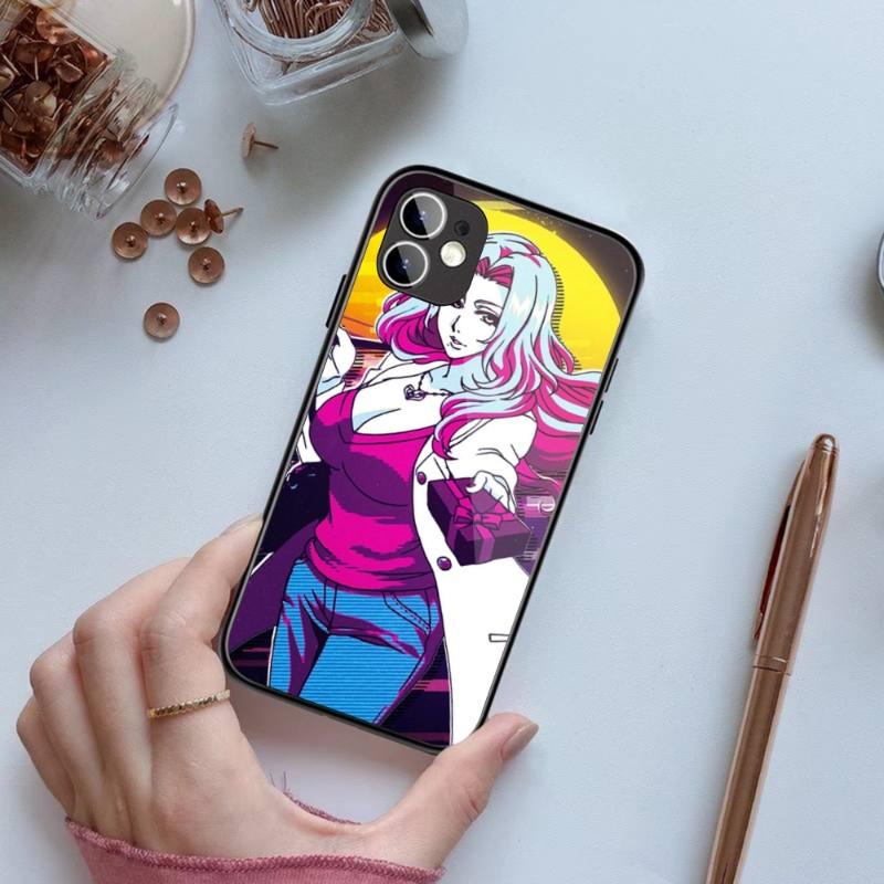 Rangiku Bleach Manga Phone Case For IPhone 14 13 12 11 XS X 8 7 6 Plus Mini Pro Max SE 2022 Black PC TPU Glass Phone Cover