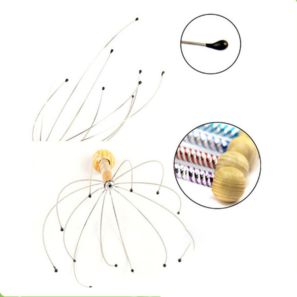 Octopus Claw Head Massager Relaxation & Stress Reduction Tool Gentle Enough for Daily Use