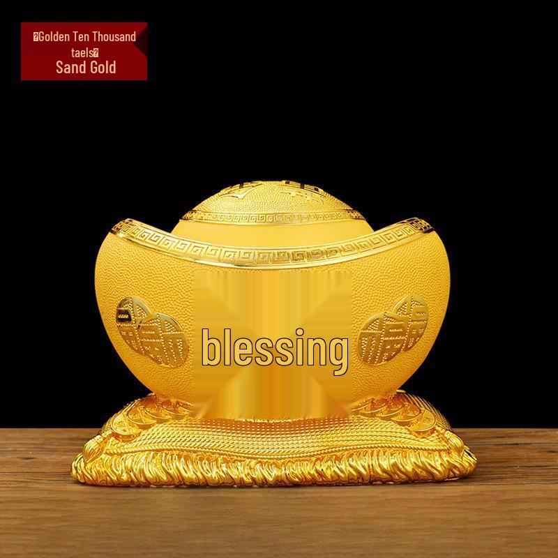 ZISIZ Sand Gold Cornucopia Money Pot Ornament