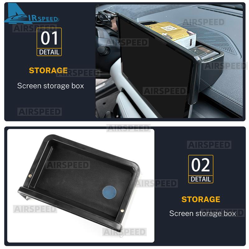 Dashboard Storage Box LHD RHD for Mazda CX-5 CX5 2024 2025 Center Console Hidden Tray Behind Screen Car Accessories Tidying