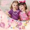 12pcs Girls Classic Jewelry Kit, 6 Sets of Beaded Necklaces and Bracelets , Favors Bags for Girls Jewelry ,birthday Gift