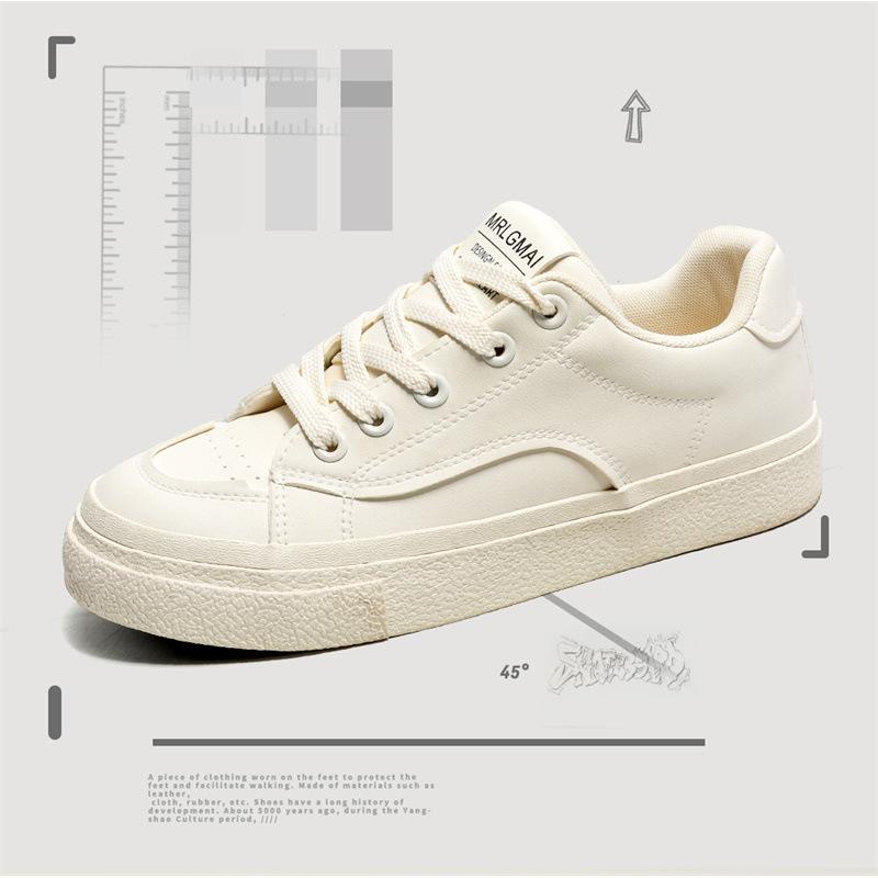 

Весенняя женская обувь новые дышащие маленькие белые туфли студентки ins корейская версия универсальная платформа спортивная повседневная обувь для скейтборда модная обувь 44 бежевый