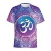 Spiritual Pattern 3D Printed T-shirt For Men Ethnic Floral T Shirt Women Round Neck Short Sleeve Summer Street Tees