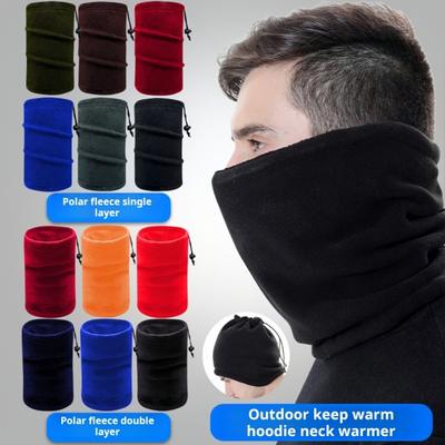 Kadın Atkı Kalın Sıcak Elastik Örme Kaymaz Çok İşlevli Hafif Rüzgar Geçirmez Unisex Bisiklet Yığılmış Boyun Isıtıcı Kafa Bandı Şapka Kış Boyun Sarma