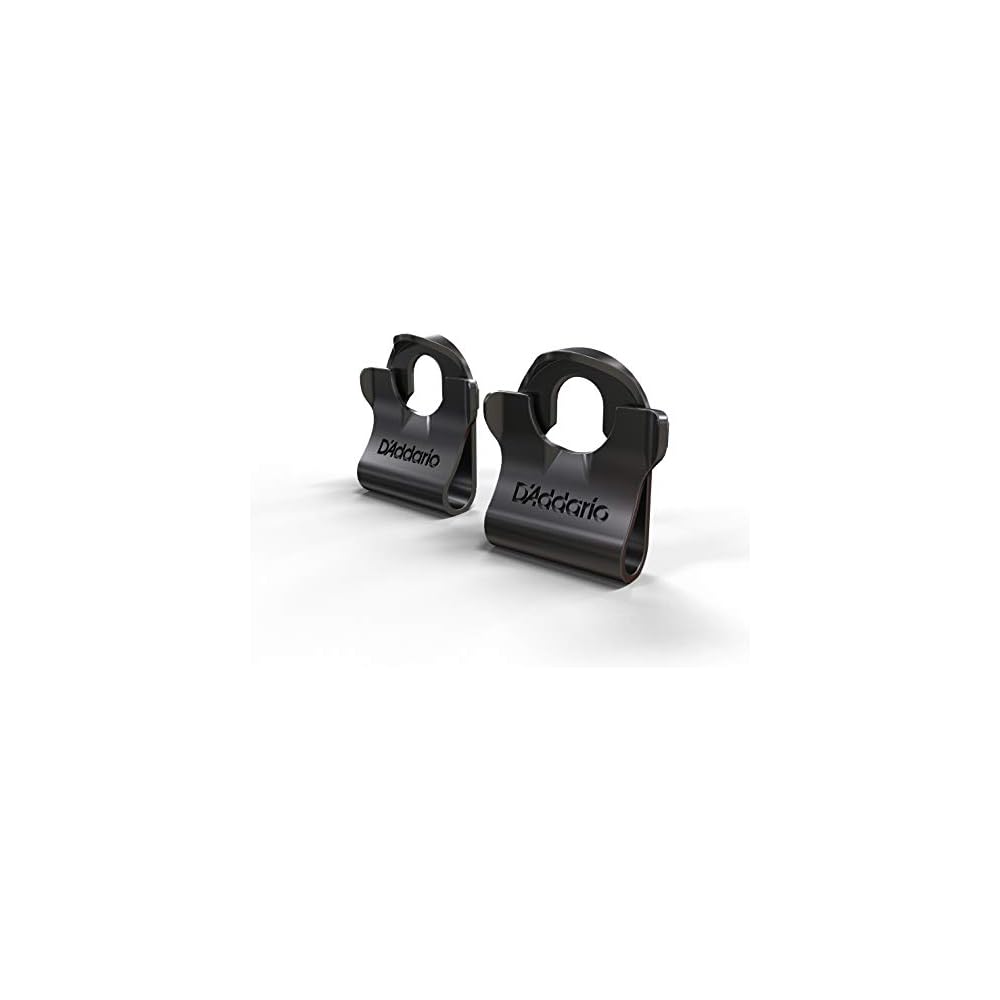 D'Addario Dual Lock Strap Clip PW-DLC-01 Black Durable Secure Attachment Guitar Accessory