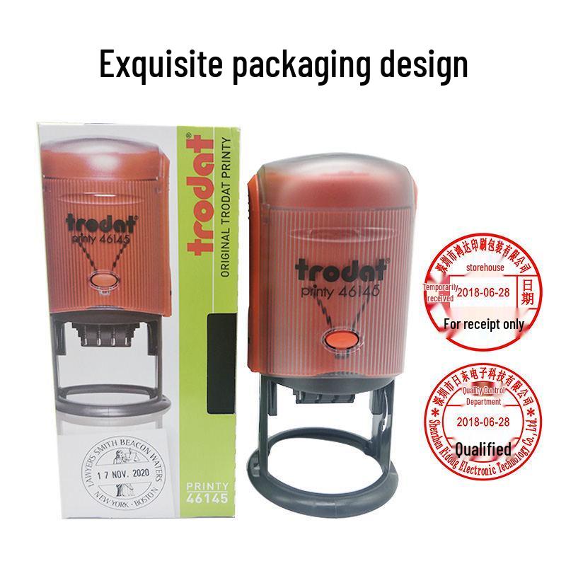 Zhuoda 46145 Adjustable Date Stamp for Incoming Documents, Warehouse Dispatch, and Issue Control, 45MM