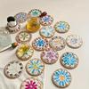 Handwoven Rattan Coasters Colorful Nordic Southeast Asian Shell Heat Resistant Table Mats