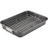 1 Stück Antihaft-Bräter mit Griffen Backform für Truthahn BBQ Gemüse Bräter für Ofen Backform