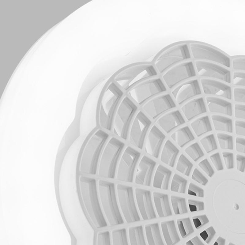 Ceiling Fan Light E27 Lamp Head Cooler Fan with Remote Control Adjustable Wind Speed for Study Bedroom Bathroom