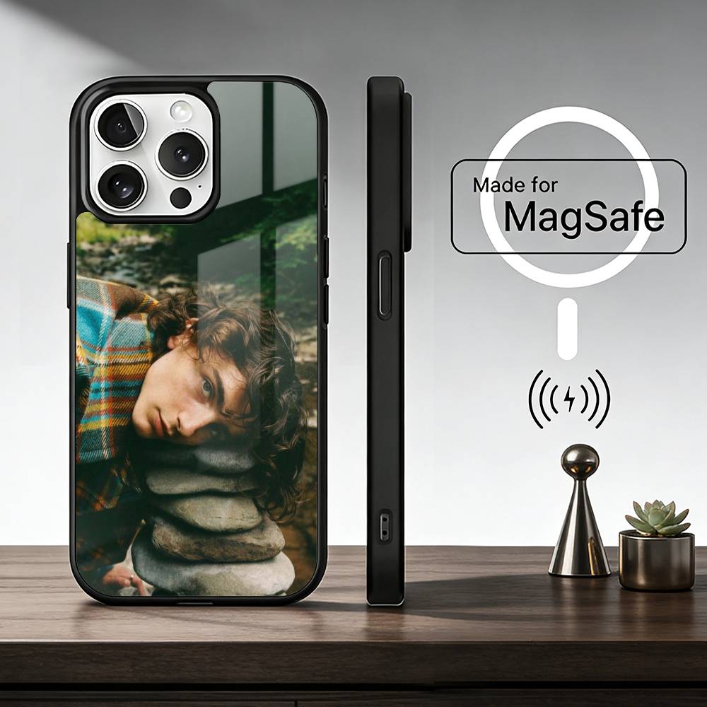 T-Timothee C-Chalamet Case for iPhone 17 16 15 14 13 12 11 Plus Pro Max Wireless Charging Funda