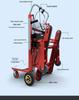 Electric Stair Climbing Trolley with Large Wheels for Moving Tiles and Cement