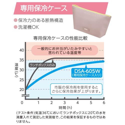 Thermos Slim Fresh Lunch Box, 2-Tier, 635ml, Yellow-Pink, DSA-605W Y-P