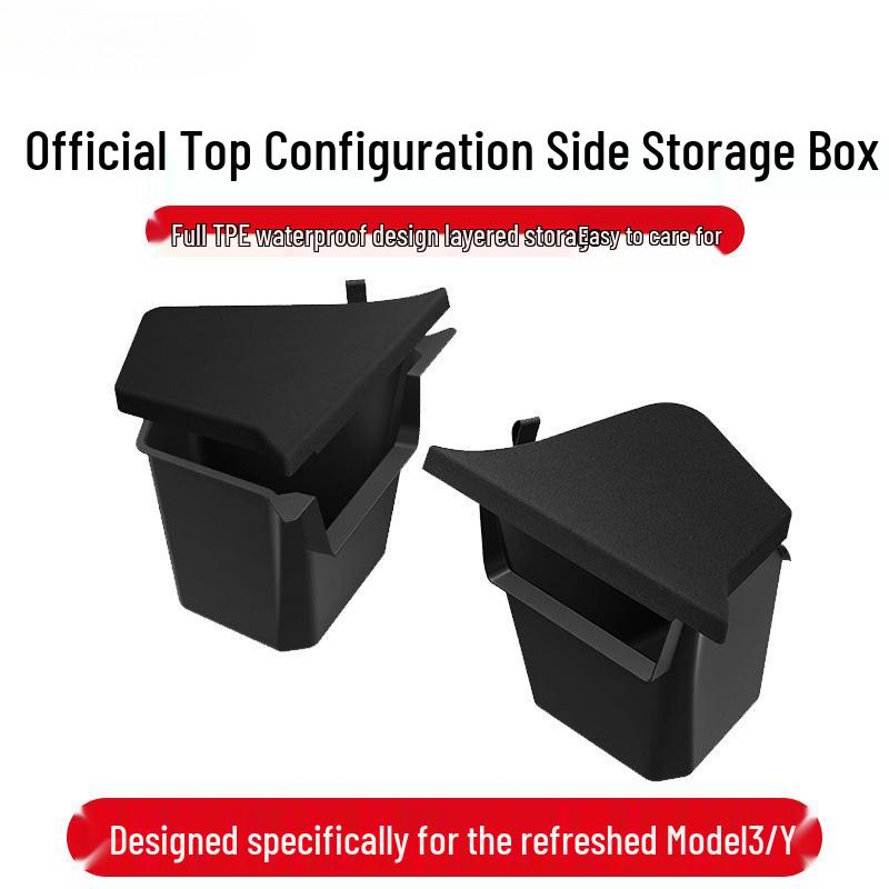 Tesla Model Y Trunk Side Storage Cover - Interior Modification Accessory