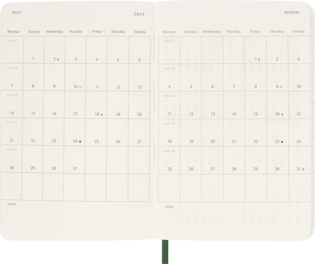 Moleskine 2026 Daily Pocket Size X Soft Myrtle Starting In January Planner, 12-Month Diary, (9cm 14cm), Cover, Green, DSK1512DC2Y26,