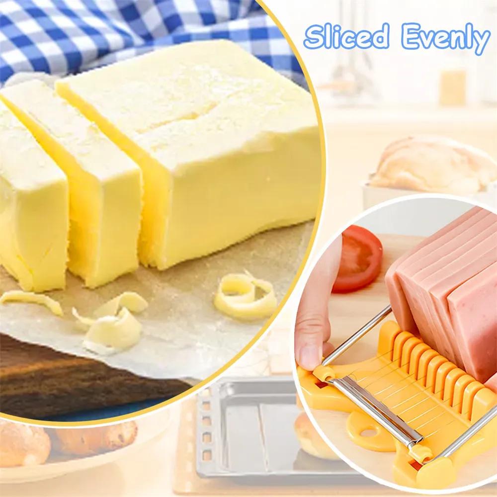 Poultry Luncheon Meat 304 Reinforced Stainless Steel Boiled Egg Fruit Soft Cheese Slicer Spam Cutter Kitchen Tools TLY007