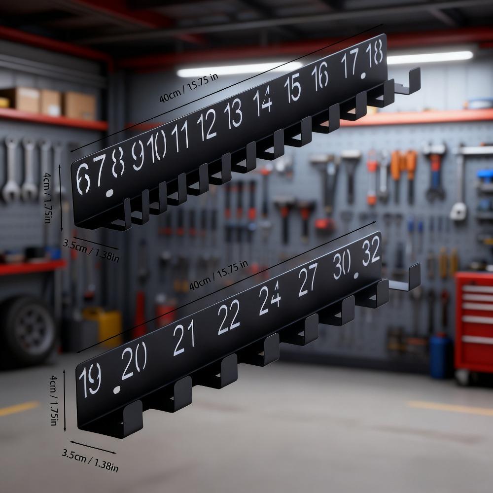 Car dashboard quality wrench sorting rack, portable wall mounted shelf for home use, entrance wall mounted black digital hook