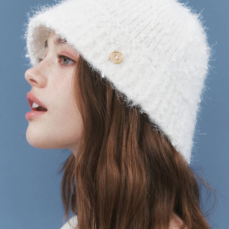 

Плюшевая вязаная панама ENGBROX_3 цвета pink