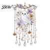 Autumn Garden Decorations for Yard Halloween Acrylic Wind Chime Pendant, Crystal Suncatcher Hanging Ornaments, Decorative Festive Party Supplies