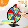Color Prize Wheel with Desktop Stand Reusable Spin Wheel Multipurpose Editable Spinning Wheel for Fortune Spinning Party Game