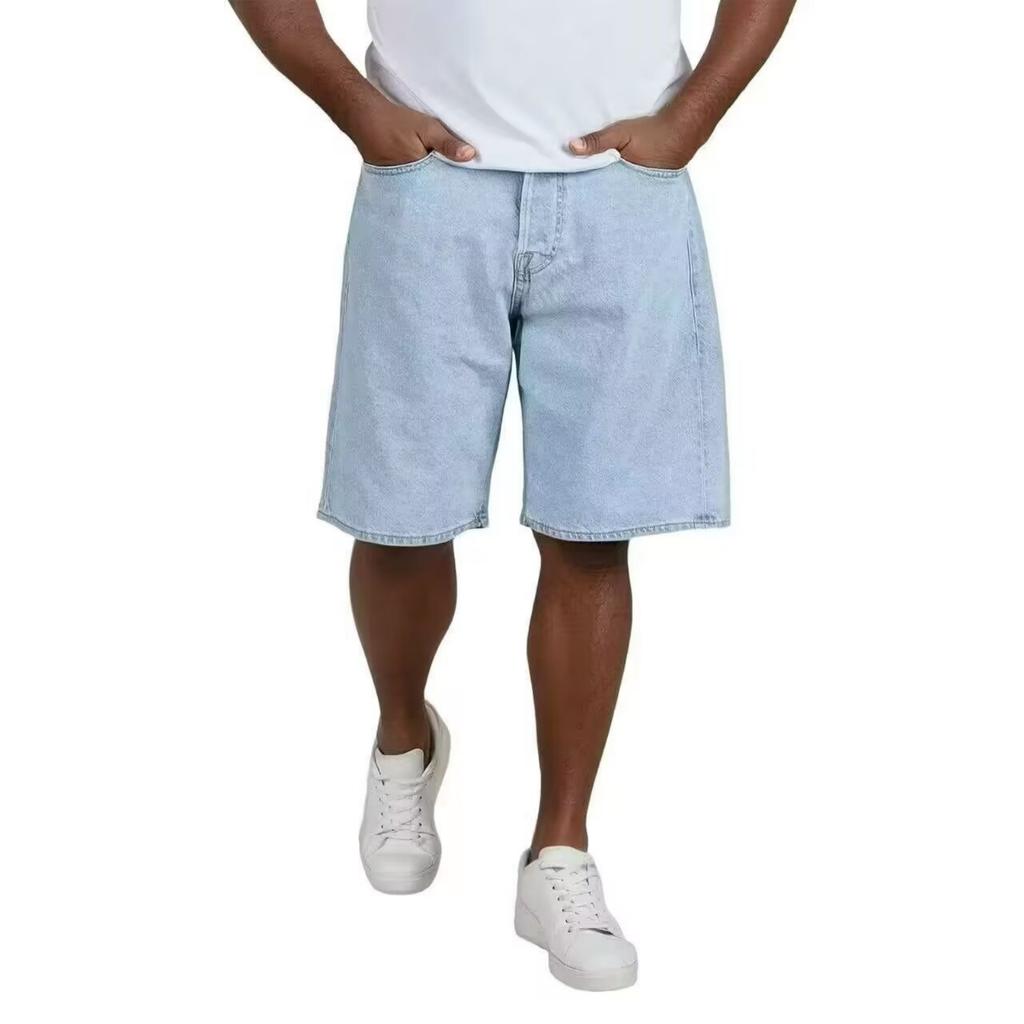 Men's Casual And Fashionable Denim Shorts - Men's Straight-leg And Relaxed Fit, Versatile And Suitable For All Occasions, American Street Shorts
