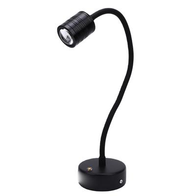 10W Jewelry Spotlight Cordless LED Spot Light Jewelry Display Lighting 3 Color Modes Dimmable Flexible Gooseneck for