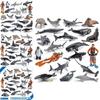 Oceanic Creature Pvc Figurines Collection With Static Marine Animals For Aquarium Decor