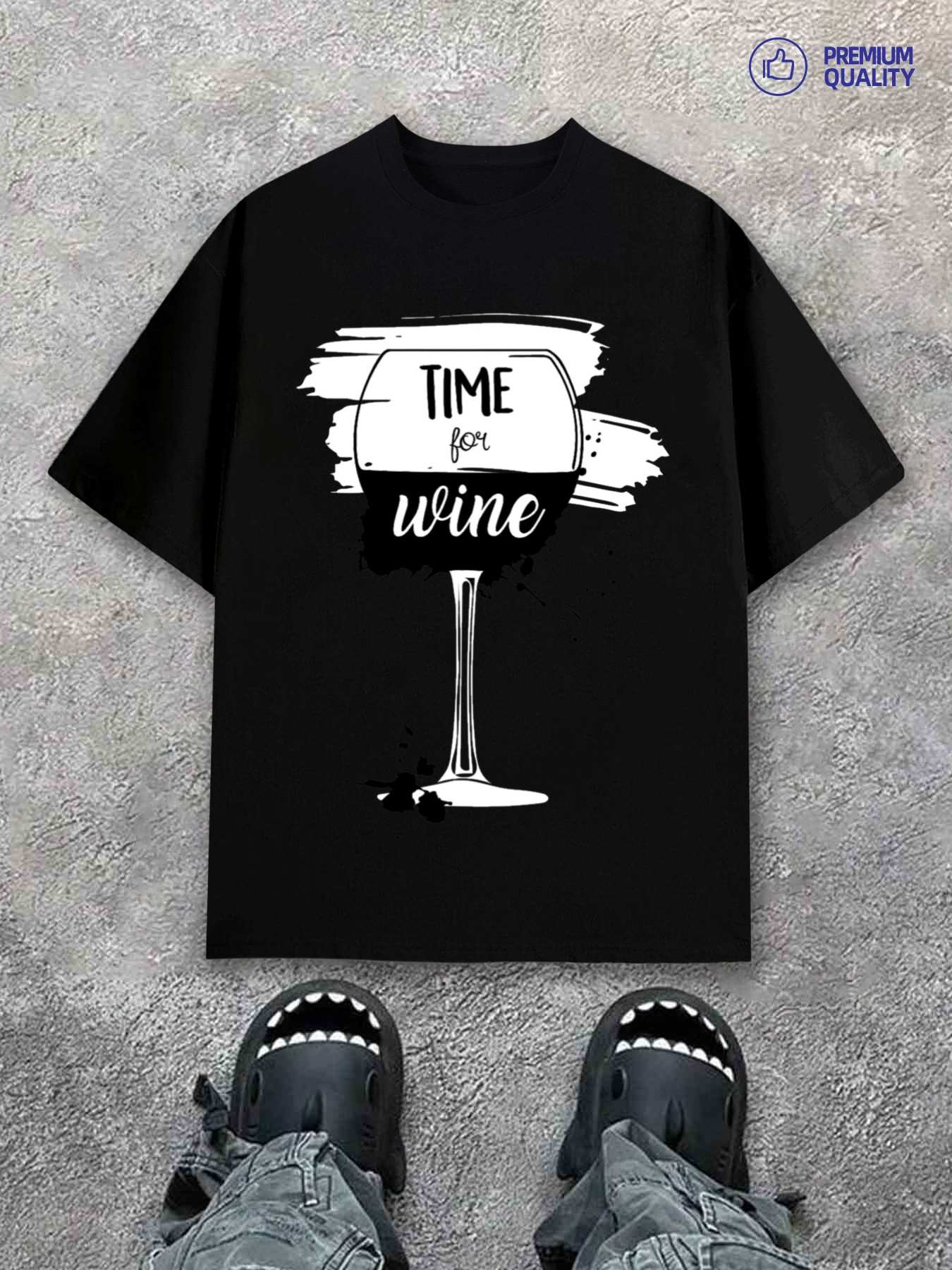 Men s T-Shirt Y2K Wine Black L