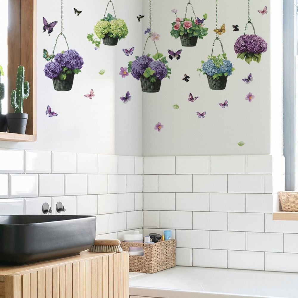 Self-adhesive Wall Stickers Removable Wall Art NEW Potted Plant Decals  Home Decor
