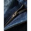 American vintage Cotton Distressed Wide Leg Loose Tapered Jeans Men's Straight Pants Foreign Trade Men's Casual Trousers