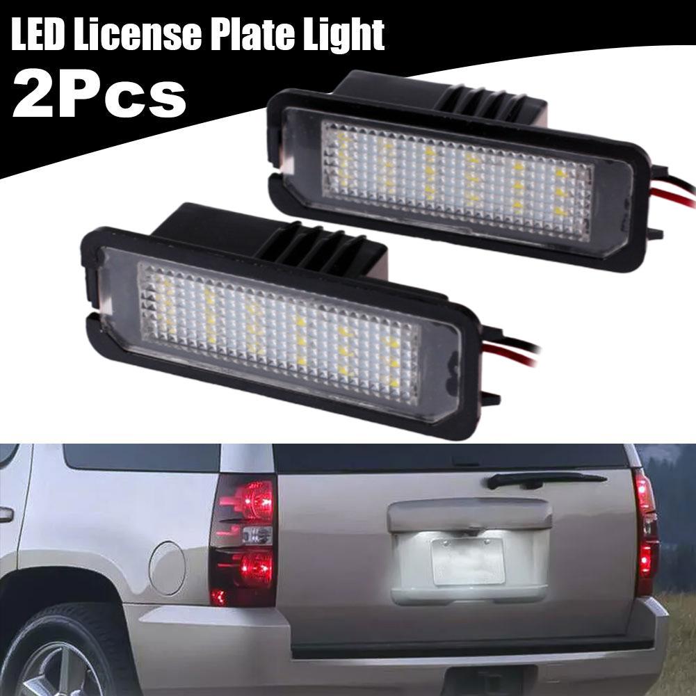 2x LED Number License Plate Lights For VW Lupo 1998-2005/Scirocco 2008 For Passat B6 3c Limousine 2005-2010 K3U7