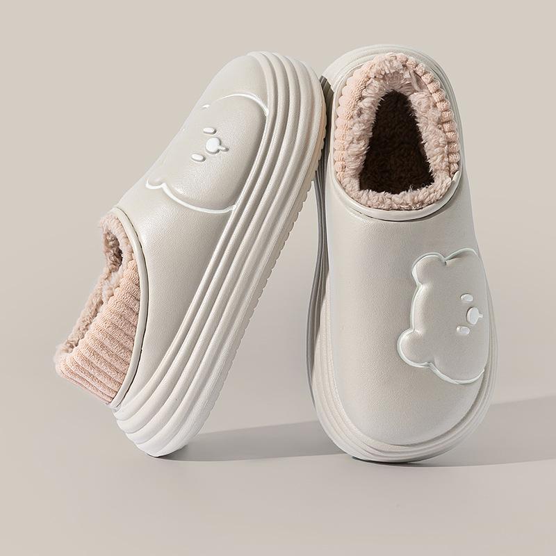 

2024 Новые вельветовые утолщенные водонепроницаемые хлопковые тапочки для мужчин и женщин - Теплые, морозостойкие, для ношения осенью и зимой. 38/39