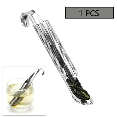 1pcs Tea Infuser Strainer for Spice Tea Bag Colator Ceremony Set Stainless Steel Poop Teaware Tea Spoon Infuser Filter