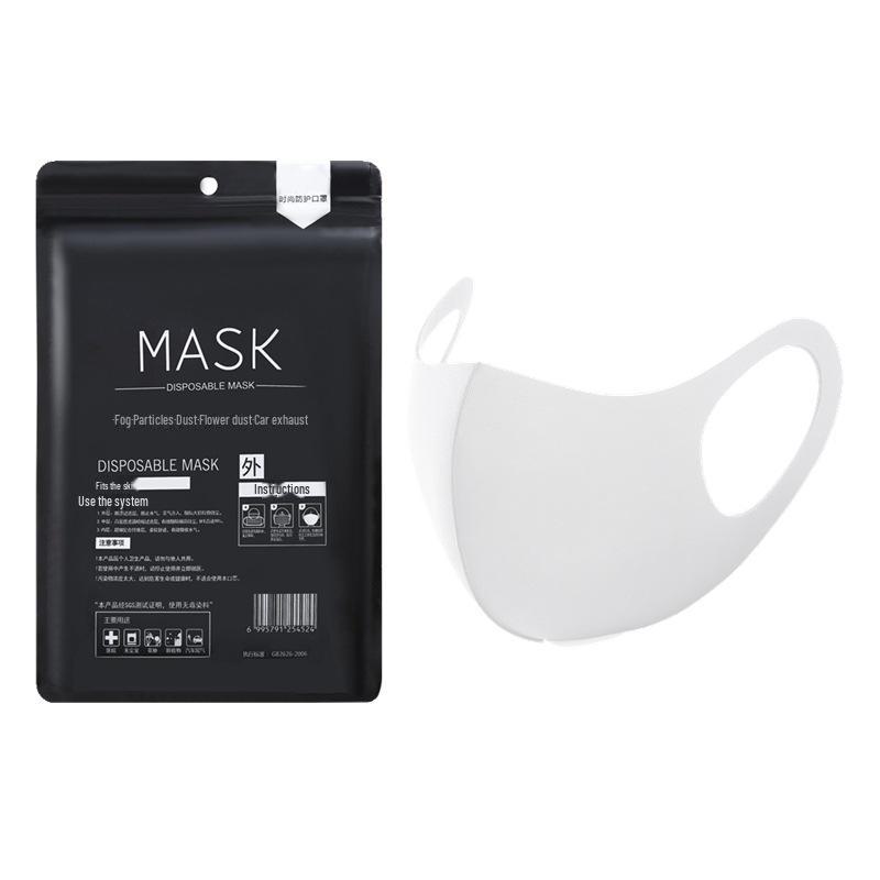 Unisex Celebrity Summer Fashion Masks: 3D Black Knit, Dust-Proof, Breathable, Cotton and Ice Silk, Sun-Blocking, Washable.