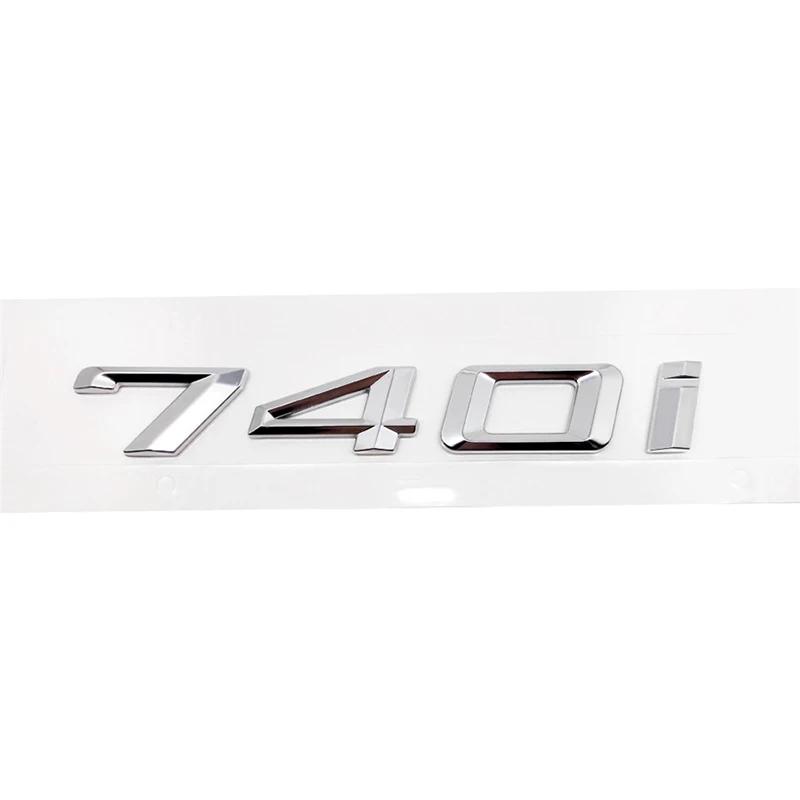 ABS Car Rear Trunk Letters Logo Badge Emblem Sticker For BMW 7 Series 730i 740i 745i 750i 760i E38 E65 E66 F01 F02 G11 G12