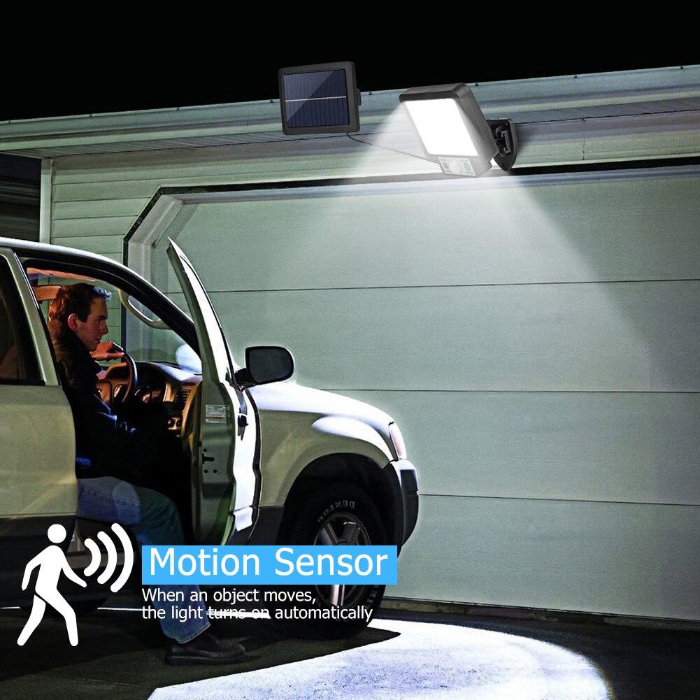 Купить 56 светодиодов/72 COB, разделенный солнечный настенный ...