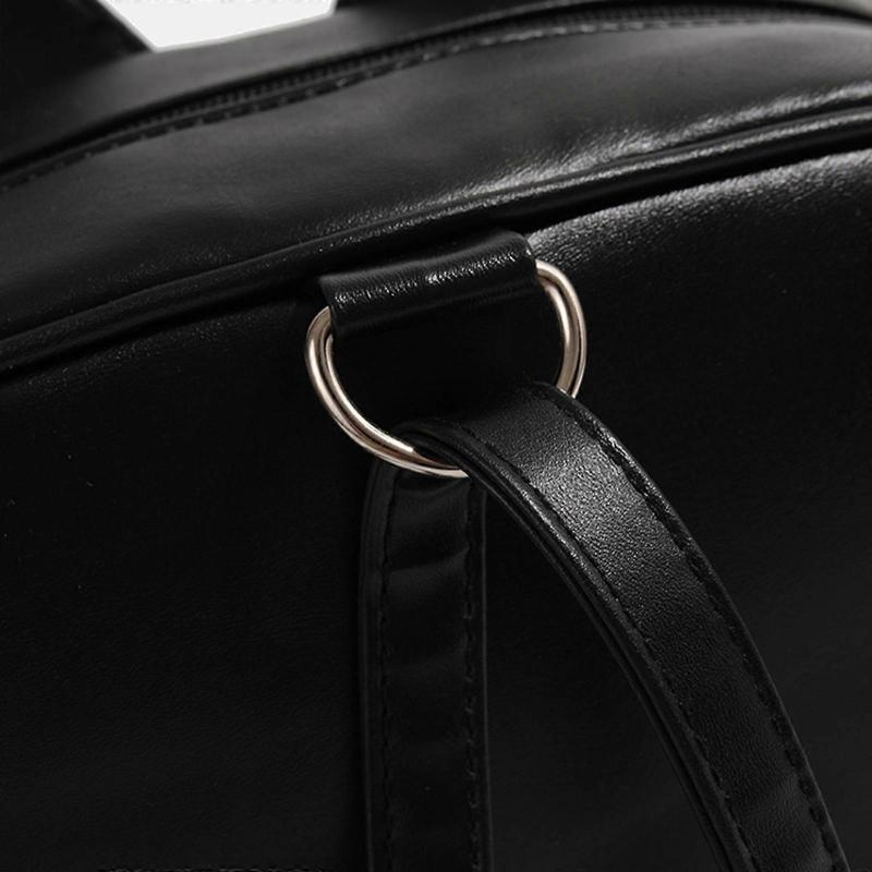 Cute Multipurpose Cats Shoulder Bag with Adjustable Straps Large Capacity Clear Pocket Itabag Backpack for Pin Display